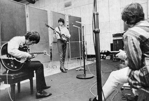 Harrison, Lennon & McCartney at Abbey Road Studio